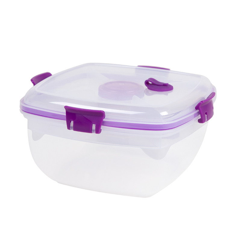 BPA free Plastic حاوية الطعام سهلة الإستخدام مع شوكة و sppon للغداء